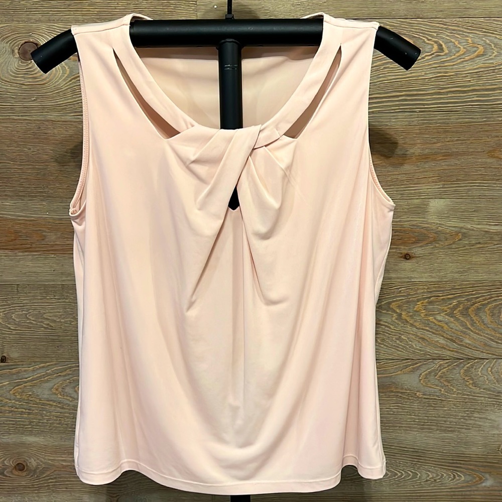 Marc New York peach knit tank. Large